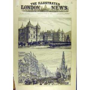   1886 Edinburgh Queen Visit Holyrood Palace Procession