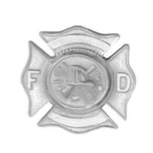  Woodbury Pewter Fire Dept. Badge Magnet   1 5/8 in 