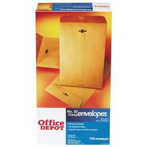  Office Depot(R) Clasp #55 Envelopes, 6in. x 9in., 28 Lb 