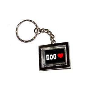  Dog Love   Red Heart   New Keychain Ring: Automotive