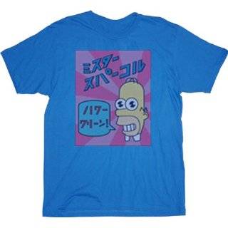  The Simpsons Homer Mr. Sparkle Japanese Detergent Blue T 