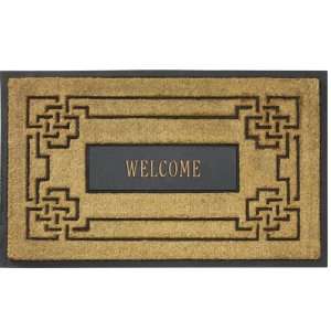  Welcome Coir Rubber Knot Pattern Doormats Patio, Lawn 