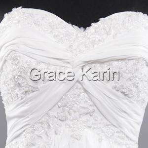 New Elegant Prom Party Bridemaid Ball Strapless Beaded Long Weding 