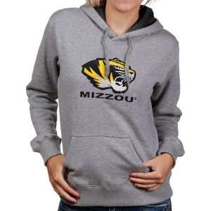  Missouri Tigers Ladies Ash Game Day Hoody Sweatshirt 