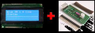 I2C & Keypad controller with 20x4 LCD Display  