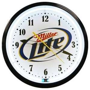 20 Miller Lite Neon Clock