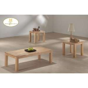 Milano 3pc Occasional Table Set Natural Finish  Kitchen 