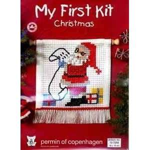  First Kit   Santa Wish List   Beginner Cross Stitch Kit 