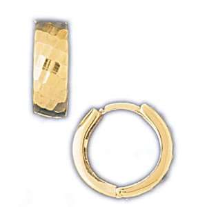  14kt Yellow Gold Huggie Earrings: Jewelry