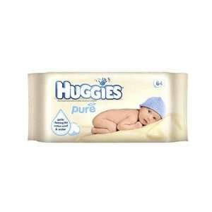  Huggies Baby Wipes Pure 64 Count Refills Case of 10 Packs 