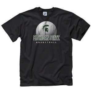  Michigan State Spartans Black Spirit Basketball T Shirt 