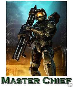 MASTER CHIEF HALO PERSONALIZED T SHIRT CHILD SIZE  