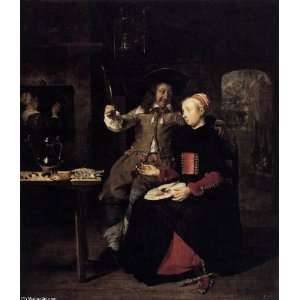 Hand Made Oil Reproduction   Gabriel Metsu   24 x 28 inches   Portrait 