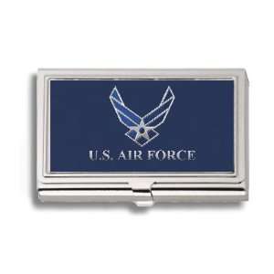  US Air Force USAF Business Card Holder Metal Case Office 