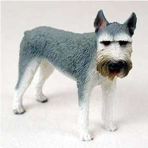 Giant Schnauzer, Gray Original Dog Figurine (4in 5in):  