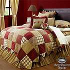 Yellow Red Patchwork Queen Cal King Size Quilt Bed Collection Linen 