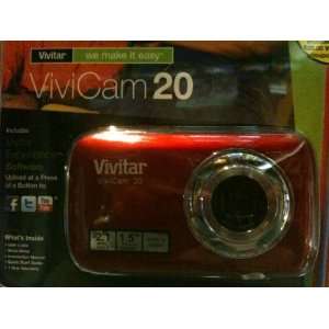  Vivitar ViviCam 20   Red   2.1 Mega Pixels