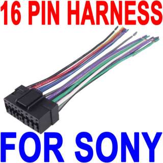 SONY 16 PIN STEREO WIRING HARNESS SHIPS FROM USA NEW  