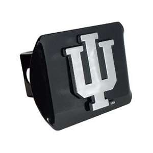 Indiana University Hoosiers Black Trailer Hitch Cover