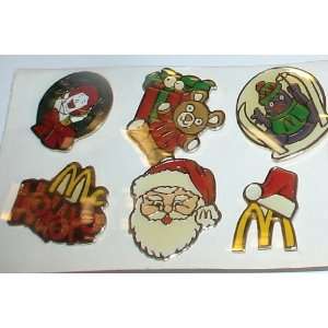    Vintage Enamel Pin Set of 6 Mcdonalds Christmas: Everything Else