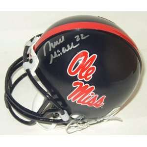 Autographed Deuce McAllister Mini Helmet   Replica   Autographed NFL 