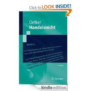 Handelsrecht (Springer Lehrbuch) (German Edition): Hartmut Oetker 