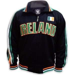    Ireland International Olympic Soccer Track Jacket (Black) Clothing