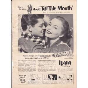 Ipana Toothpaste 1952 Original Vintage Advertisement