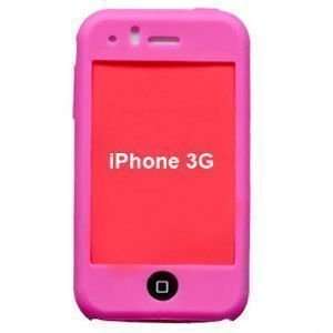  Apple iPhone 3G/3GS Silicone Case (Hot Pink): Cell Phones 