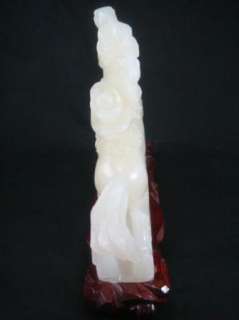 Large Chinese Antique White Imperial Mutton Fat Jade Horse Carving 