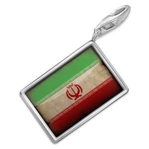 FotoCharms Iran Flag   Charm with Lobster Clasp For Charms Bracelet 