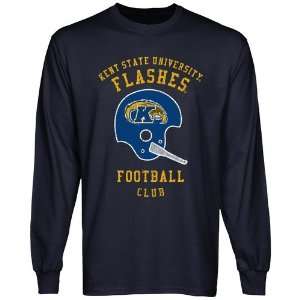  Kent State Golden Flashes Club Long Sleeve T Shirt   Navy 
