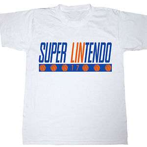 Jeremy Lin SUPER LINTENDO Funny Basketball NY T shirt S,M,L,XL  
