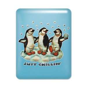  iPad Case Light Blue Christmas Penguins Just Chillin in 