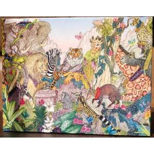  Jungle Animals By Jan Brett Jigsaw Puzzle #935 Toys 