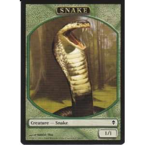    Magic the Gathering   Snake Token   Zendikar Toys & Games
