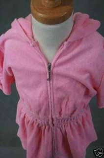 Authentic Juicy Couture Joanna Pink Terry Smock Set 8  