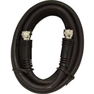  Jasco 73286 Rg100 Video Coax Cable With Gold Ends Black 