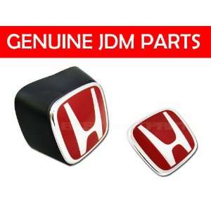  JDM Red h Front & Rear Emblem Acura Integra RSX Dc5 05 06 