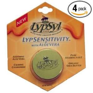  Lypsyl Lypsensitivity Lip Balm with Aloe Vera .28 Oz (Pack 