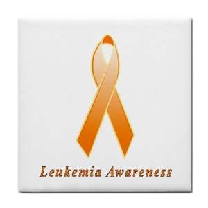  Leukemia Awareness Ribbon Tile Trivet: Everything Else