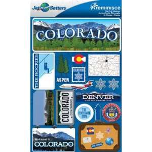  Jetsetters Colorado Die Cut Stickers Arts, Crafts 
