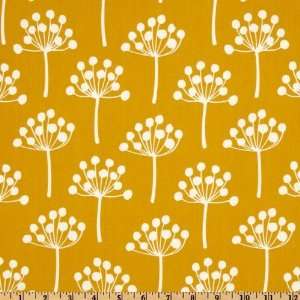  44 Wide Echo Trees Gold/White Fabric By The Yard Arts 