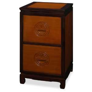    Rosewood Longevity Design 2 Drawer File Cabinet: Office Products