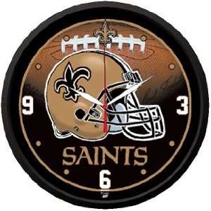   NFL New Orleans Saints Team Logo Wall Clock *SALE*: Sports & Outdoors