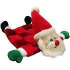 Kyjen Christmas Santa Squeaker Mat Dog Toy   Medium