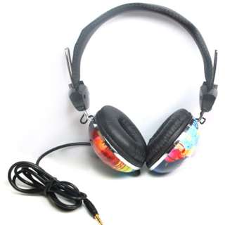 Rainbow MP3 Headphone Headset Earphone for iphone ipod  