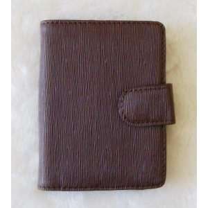  Dark Brown With Stripe Leatheroid Business/Credit Card 