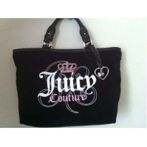  Black Juicy Couture Purse Handbag Tote Beauty