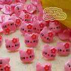20 SWEET PINK HELLO KITTY BUNNY PLASTIC BUTTONS C339  